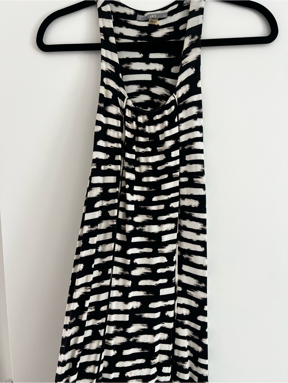Tart Black and White Patterned Maxi Dress